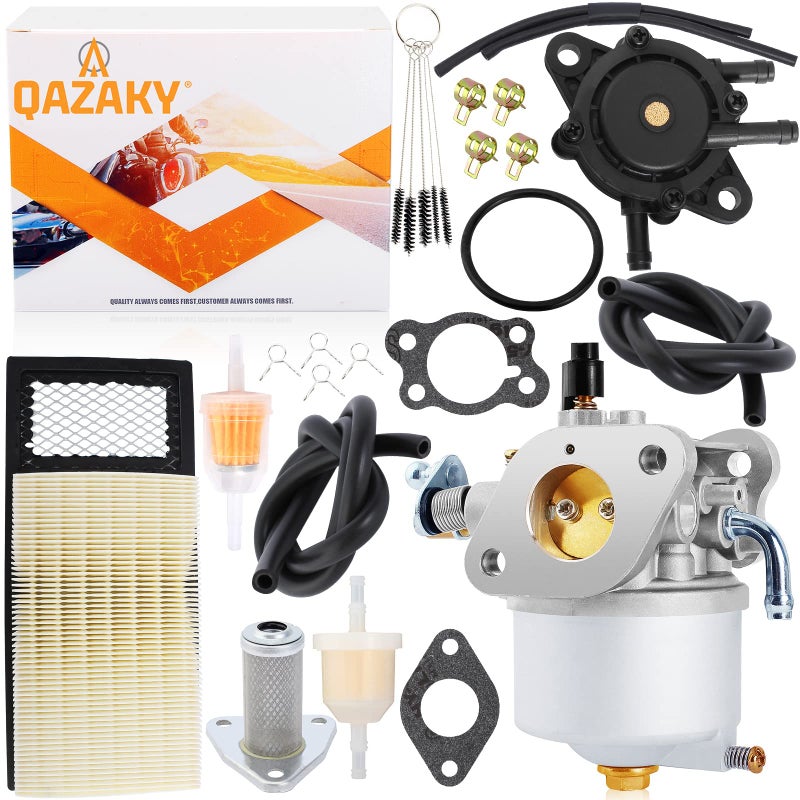QAZAKY Carburetor Fuel Pump Filter Compatible with EZGO Golf Cart 350cc Gas 4-Cycle Robin Engine TXT Workhorse MPT ST-350 Sport Clays Car Shuttle Series 72558-G01 72558-G05 72840-G02 17559 520-184 - Image 1